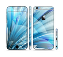 The Vibrant Curving Blue HD Lines Sectioned Skin Series for the Apple iPhone 6s Plus
