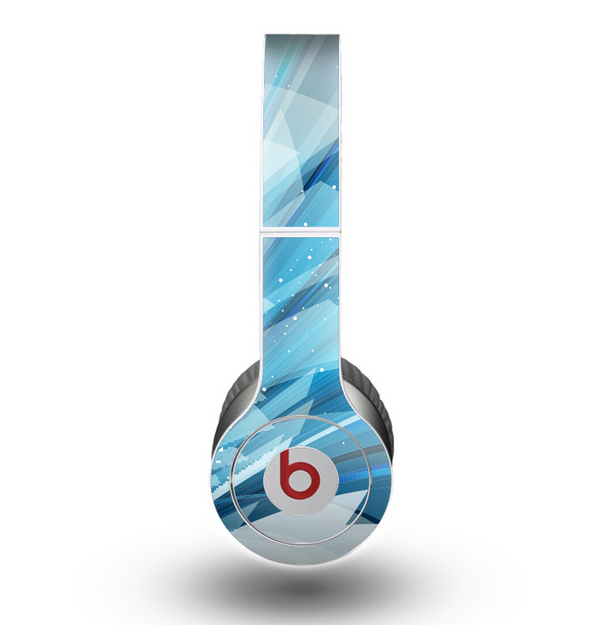 The Vibrant Curving Blue HD Lines Skin for the Beats by Dre Original Solo-Solo HD Headphones