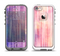 The Vibrant Fading Purple Fabric Streaks Apple iPhone 5-5s LifeProof Fre Case Skin Set
