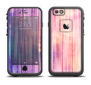 The Vibrant Fading Purple Fabric Streaks Apple iPhone 6/6s LifeProof Fre Case Skin Set