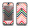 The Vibrant Fall Colored Chevron Pattern Apple iPhone 5c LifeProof Nuud Case Skin Set