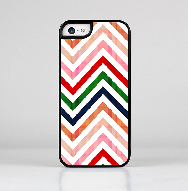 The Vibrant Fall Colored Chevron Pattern Skin-Sert Case for the Apple iPhone 5c