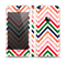 The Vibrant Fall Colored Chevron Pattern Skin Set for the Apple iPhone 5s