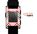 The Vibrant Fall Colored Chevron Pattern Skin for the Pebble SmartWatch