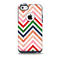 The Vibrant Fall Colored Chevron Pattern Skin for the iPhone 5c OtterBox Commuter Case