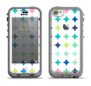 The Vibrant Fun Colored Pattern Hoops Inverted Polka Dot Apple iPhone 5c LifeProof Nuud Case Skin Set