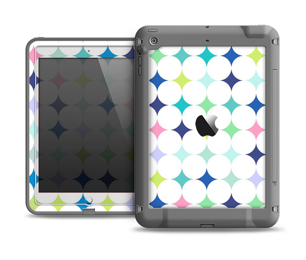 The Vibrant Fun Colored Pattern Hoops Inverted Polka Dot Apple iPad Mini LifeProof Fre Case Skin Set