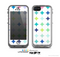 The Vibrant Fun Colored Pattern Hoops Inverted Polka Dot Skin for the Apple iPhone 5c LifeProof Case