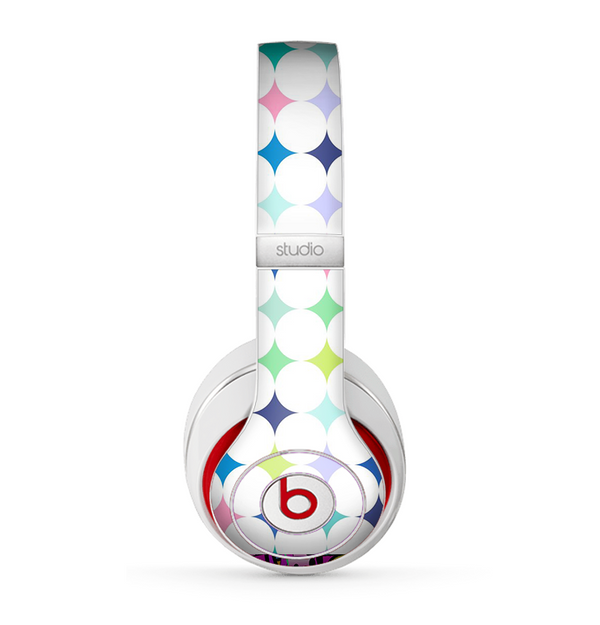 The Vibrant Fun Colored Pattern Hoops Inverted Polka Dot Skin for the Beats by Dre Studio (2013+ Version) Headphones