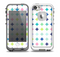 The Vibrant Fun Colored Pattern Hoops Inverted Polka Dot Skin for the iPhone 5-5s fre LifeProof Case
