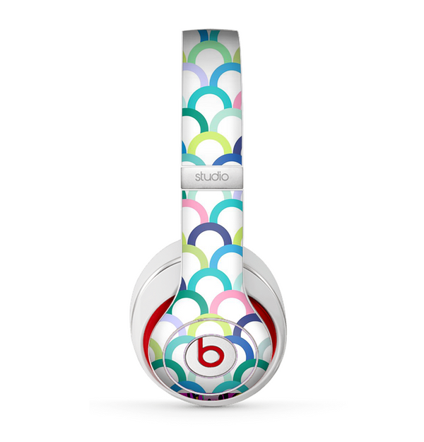 The Vibrant Fun Colored Pattern Hoops Skin for the Beats by Dre Studio (2013+ Version) Headphones