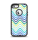 The Vibrant Fun Colored Pattern Swirls Apple iPhone 5-5s Otterbox Defender Case Skin Set