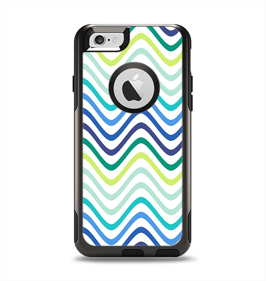 The Vibrant Fun Colored Pattern Swirls Apple iPhone 6 Otterbox Commuter Case Skin Set