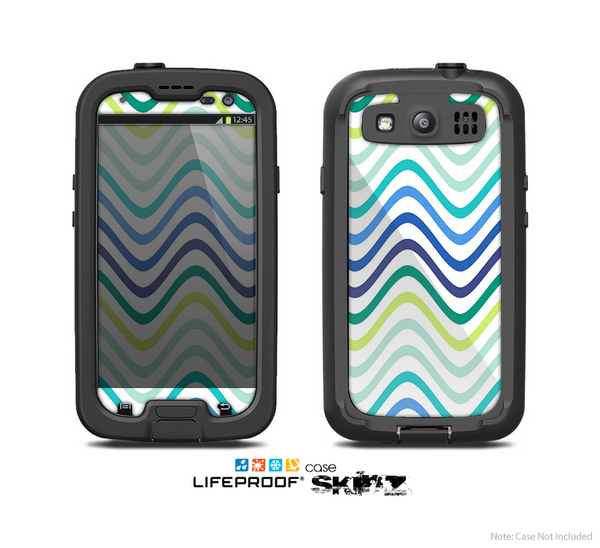 The Vibrant Fun Colored Pattern Swirls Skin For The Samsung Galaxy S3 LifeProof Case