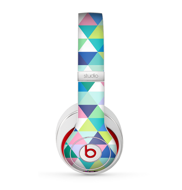 The Vibrant Fun Colored Triangular Pattern Skin for the Beats by Dre Studio (2013+ Version) Headphones.png