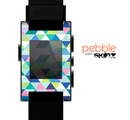 The Vibrant Fun Colored Triangular Pattern Skin for the Pebble SmartWatch