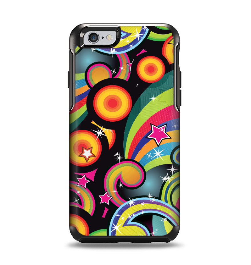 The Vibrant Fun Sprouting Shapes Apple iPhone 6 Otterbox Symmetry Case Skin Set