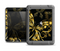 The Vibrant Gold Butterfly Outline Apple iPad Mini LifeProof Fre Case Skin Set