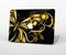 The Vibrant Gold Butterfly Outline Skin Set for the Apple MacBook Pro 15" with Retina Display