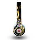 The Vibrant Gold Butterfly Outline Skin for the Beats by Dre Mixr Headphones