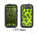 The Vibrant Green Cheetah Skin For The Samsung Galaxy S3 LifeProof Case