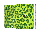 The Vibrant Green Cheetah Full Body Skin Set for the Apple iPad Mini 3