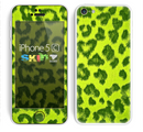 The Vibrant Green Cheetah Skin for the Apple iPhone 5c