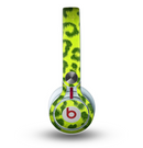 The Vibrant Green Cheetah Skin for the Beats by Dre Mixr Headphones