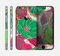 The Vibrant Green & Coral Floral Sketched Skin for the Apple iPhone 6
