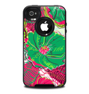The Vibrant Green Cheetah Skin for the iPhone 4-4s OtterBox Commuter Case