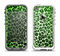 The Vibrant Green Leopard Print Apple iPhone 5-5s LifeProof Fre Case Skin Set
