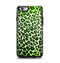 The Vibrant Green Leopard Print Apple iPhone 6 Otterbox Symmetry Case Skin Set