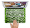 The Vibrant Green Leopard Print Skin Set for the Apple MacBook Pro 15" with Retina Display