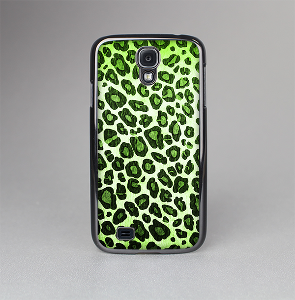 The Vibrant Green Leopard Print Skin-Sert Case for the Samsung Galaxy S4
