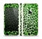 The Vibrant Green Leopard Print Skin Set for the Apple iPhone 5s