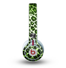 The Vibrant Green Leopard Print Skin for the Beats by Dre Mixr Headphones