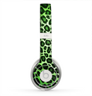 The Vibrant Green Leopard Print Skin for the Beats by Dre Solo 2 Headphones