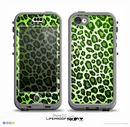 The Vibrant Green Leopard Print Skin for the iPhone 5c nüüd LifeProof Case