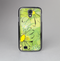 The Vibrant Green Outlined Floral Skin-Sert Case for the Samsung Galaxy S4