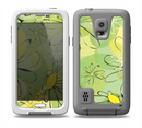 The Vibrant Green Outlined Floral Skin Samsung Galaxy S5 frē LifeProof Case