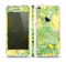 The Vibrant Green Outlined Floral Skin Set for the Apple iPhone 5s