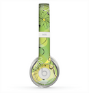 The Vibrant Green Outlined Floral Skin for the Beats by Dre Solo 2 Headphones