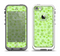 The Vibrant Green Paw Prints Apple iPhone 5-5s LifeProof Fre Case Skin Set