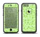 The Vibrant Green Paw Prints Apple iPhone 6/6s Plus LifeProof Fre Case Skin Set