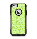 The Vibrant Green Paw Prints Apple iPhone 6 Otterbox Commuter Case Skin Set