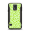 The Vibrant Green Paw Prints Samsung Galaxy S5 Otterbox Commuter Case Skin Set