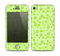 The Vibrant Green Paw Prints Skin for the Apple iPhone 4-4s
