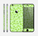 The Vibrant Green Paw Prints Skin for the Apple iPhone 6