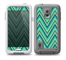 The Vibrant Green Sharp Chevron Pattern Skin Samsung Galaxy S5 frē LifeProof Case