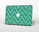 The Vibrant Green Sharp Chevron Pattern Skin for the Apple MacBook Pro Retina 15"